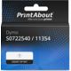 Huismerk Dymo 11354 (S0722540) (LabelWriter 5XL + 550) Etiket Zwart op wit (57 mm x 32 mm)