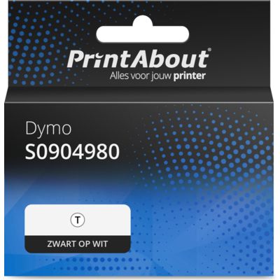 Huismerk Dymo S0904980 Etiket Zwart op wit (104 mm x 159 mm) (5XL)
