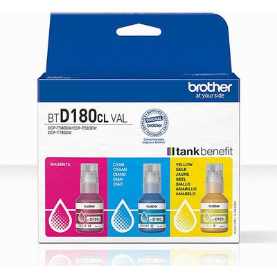 Brother BTD180CLVAL Inktcartridge 3-kleuren Multipack