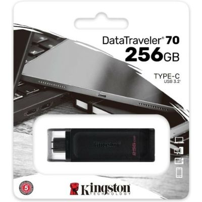 Kingston 256GB USB-C 3.2 Gen 1 DataTraveler 70 USB-stick