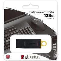 Kingston 128GB USB3.2 Gen1 DataTraveler Exodia (Black + Yellow) USB-stick