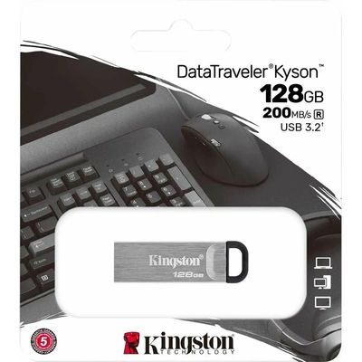 Kingston 128GB DataTraveler Kyson 200MB/s Metal USB 3.2 Gen 1 USB-stick