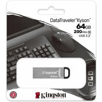 Kingston 64GB DataTraveler Kyson 200MB/s Metal USB 3.2 Gen 1 USB-stick