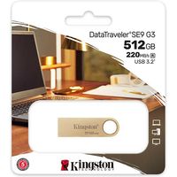 Kingston 512GB 220MB/s Metal USB 3.2 Gen 1 DataTraveler SE9 G3 USB-stick
