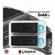 Kingston 64GB USB3.2 Gen 1 DataTraveler Exodia (Black + Teal) - 2x USB-stick