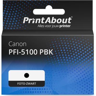 Huismerk Canon PFI-5100 PBK Inktcartridge Foto-zwart
