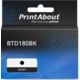 PrintAbout Huismerk vervangt Brother BTD180BK Inktcartridge Zwart