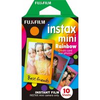 Fujifilm Instax mini film Rainbow 10 vel Fotopapier (4,6 cm x 6,2 cm)