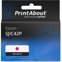 Huismerk Epson SJIC42P (C13T52M340) Inktcartridge Magenta