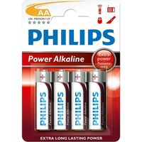 Philips Power Alkaline LR6 Mignon AA 4 stuks Batterij