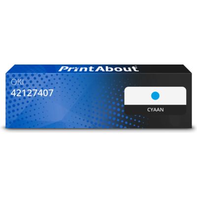 Huismerk OKI 42127407 Toner Cyaan