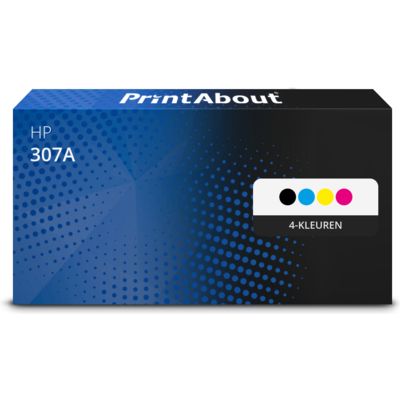 Huismerk compatible met HP 307A (CE740A) Toner 4-kleuren Voordeelbundel