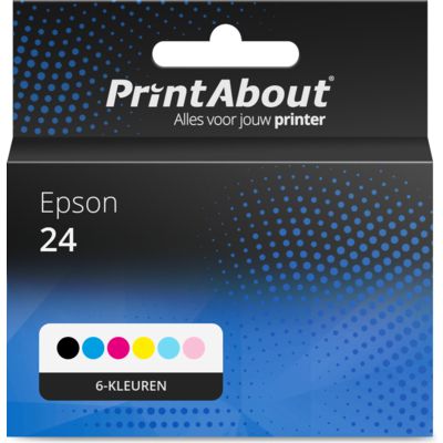 Huismerk Epson 24 (T2428) Inktcartridge 6-kleuren Voordeelbundel