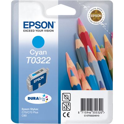 Epson T0322 (T032240) Inktcartridge Cyaan