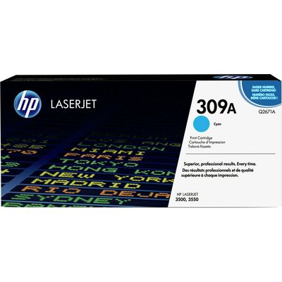 HP 309A (Q2671A) Toner Cyaan