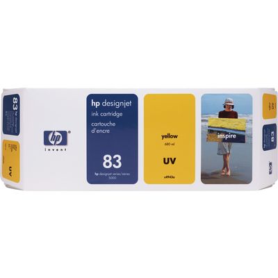 HP 83 (C4943A) Inktcartridge UV-geel