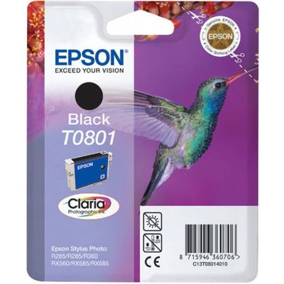 Epson T0801 Inktcartridge Zwart