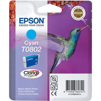Epson T0802 Inktcartridge Cyaan