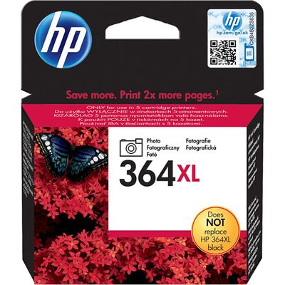 HP 364XL (CB322EE) Inktcartridge Foto-zwart Hoge capaciteit
