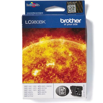 Brother LC-980BK Inktcartridge Zwart