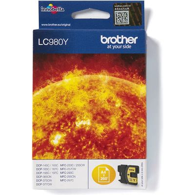 Brother LC-980Y Inktcartridge Geel