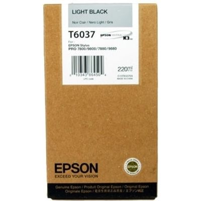 Epson T6037 Inktcartridge Licht-zwart