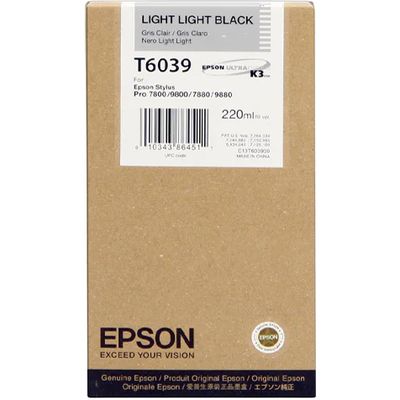 Epson T6039 Inktcartridge Licht licht-zwart