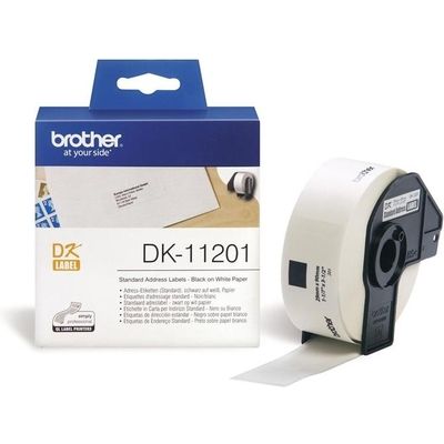 Brother DK-11201 Etiket Zwart op wit (29 mm x 90  mm)