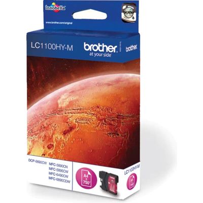 Brother LC-1100HYM Inktcartridge Magenta Hoge capaciteit