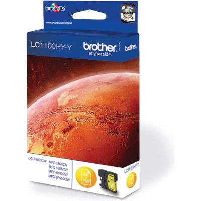 Brother LC-1100HYY Inktcartridge Geel Hoge capaciteit