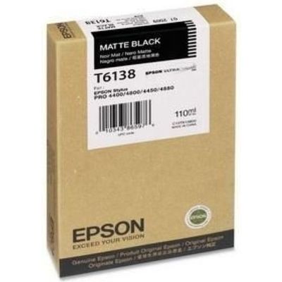 Epson T613800 Inktcartridge Mat-zwart