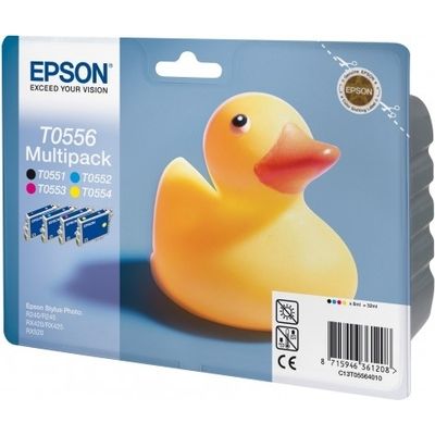 Epson T0556 Inktcartridge 4-kleuren Voordeelbundel