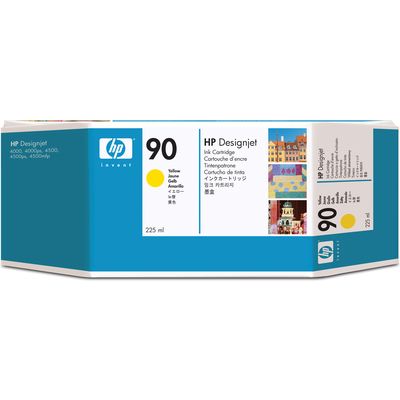 HP 90 (C5064A) Inktcartridge Geel