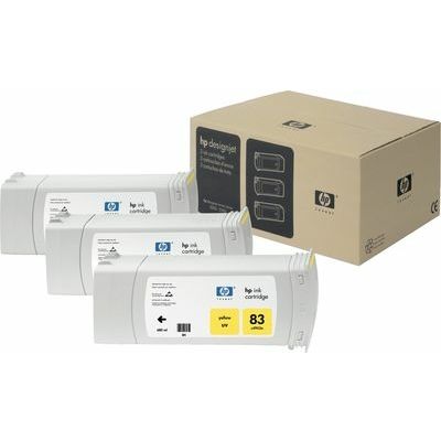 HP 81 (C5069A) Inktcartridge Geel Voordeelbundel 3-pack