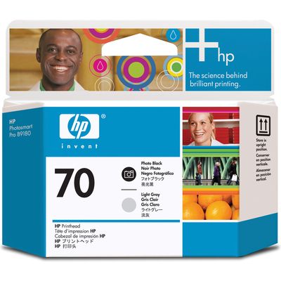 HP 70 (C9407A) Inktcartridge Zwart + licht-grijs