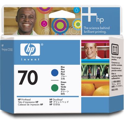 HP 70 (C9408A) Inktcartridge Blauw + groen