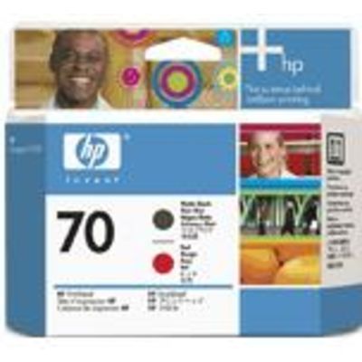 HP 70 (C9409A) Inktcartridge Zwart+rood