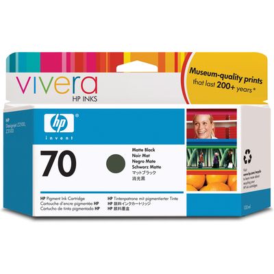 HP 70 (C9448A) Inktcartridge Mat-zwart