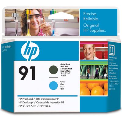 HP 91 (C9460A) Inktcartridge Mat-zwart + cyaan