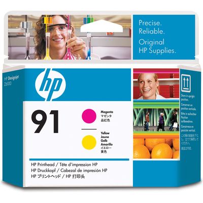 HP 91 (C9461A) Inktcartridge Magenta + geel
