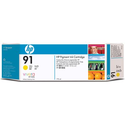 HP 91 (C9469A) Inktcartridge Geel
