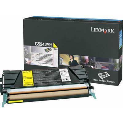 Lexmark C5242Yh Toner Geel Hoge Capaciteit lexmark kopen in de aanbieding