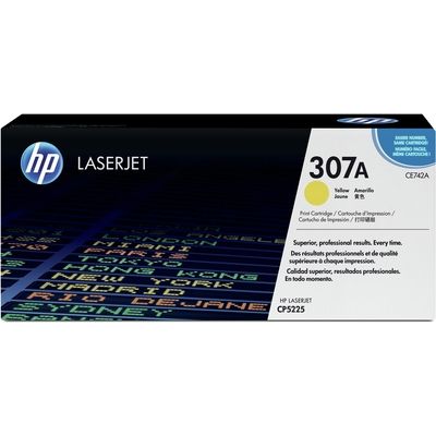 HP 307A (CE742A) Toner Geel