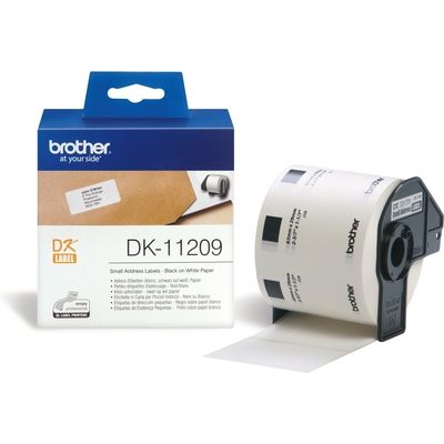 Brother DK-11209 Etiket Zwart op wit (29 mm x 62 mm)