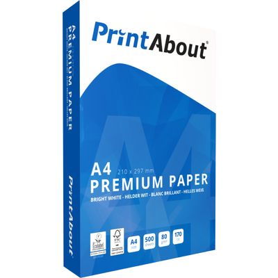 aankleden Oplossen Reproduceren Huismerk PrintAbout A4 Papier Pak kopen? | PrintAbout