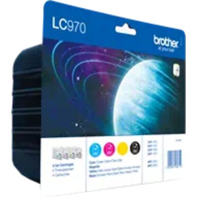 Brother LC-970VALBP Inktcartridge 4-kleuren Voordeelbundel