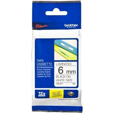 Brother Tze 211 Tape Zwart Op Wit 6 Mm brother kopen in de aanbieding Brother Tze 211 Tape Zwart Op Wit 6 Mm brother kopen in de aanbieding