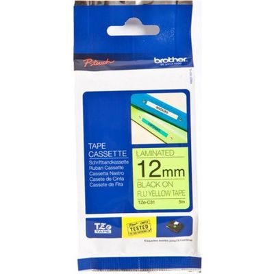 Brother Tze C31 Tape Zwart Op Geel 12 Mm brother kopen in de aanbieding Brother Tze C31 Tape Zwart Op Geel 12 Mm brother kopen in de aanbieding