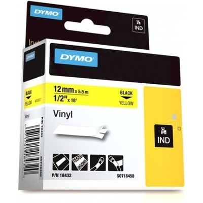 Dymo 18432 S0718450 Tape Zwart Op Geel 12 Mm dymo kopen in de aanbieding