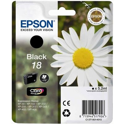 Epson 18 (T1801) Inktcartridge Zwart